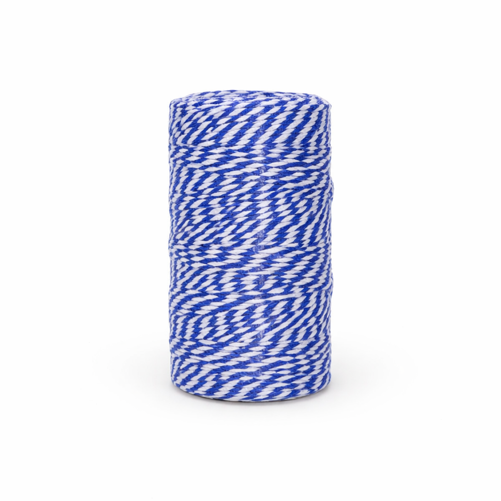 HILO DE ALGODÓN AZUL 2MM x 100 METROS