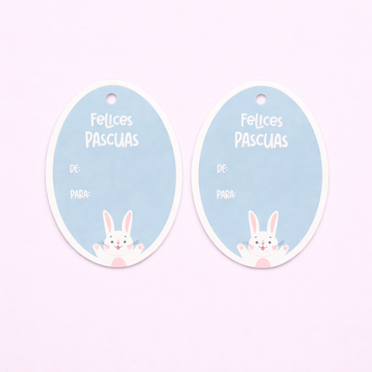 Tags Pascua Huevito - contiene 10 unidades
