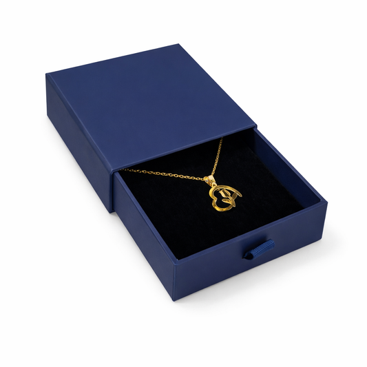 Caja Premium 9x9x3cm Joyas - Blu Navy