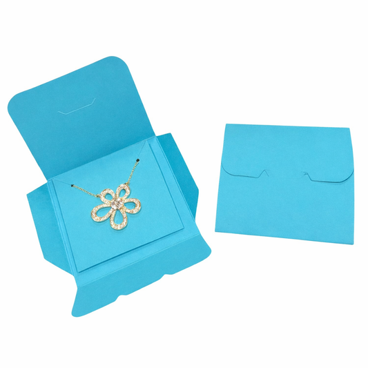 ESTUCHE PARA JOYAS CELESTE 7X7X2CM - ESTJOY-CE03 (contiene 25 und)
