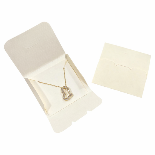 ESTUCHE PARA JOYAS BEIGE 7X7X2CM - ESTJOY-BE06 (contiene 25 und)