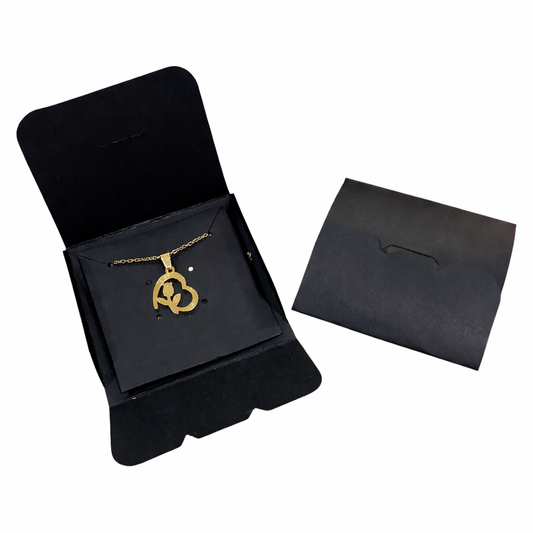 ESTUCHE PARA JOYAS NEGRO 7X7X2CM- ESTJOY-NG07 (contiene 25 und)