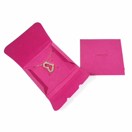 ESTUCHE PARA JOYAS FUSCIA 7X7X2CM - ESTJOY-FS02 (contiene 25 und)