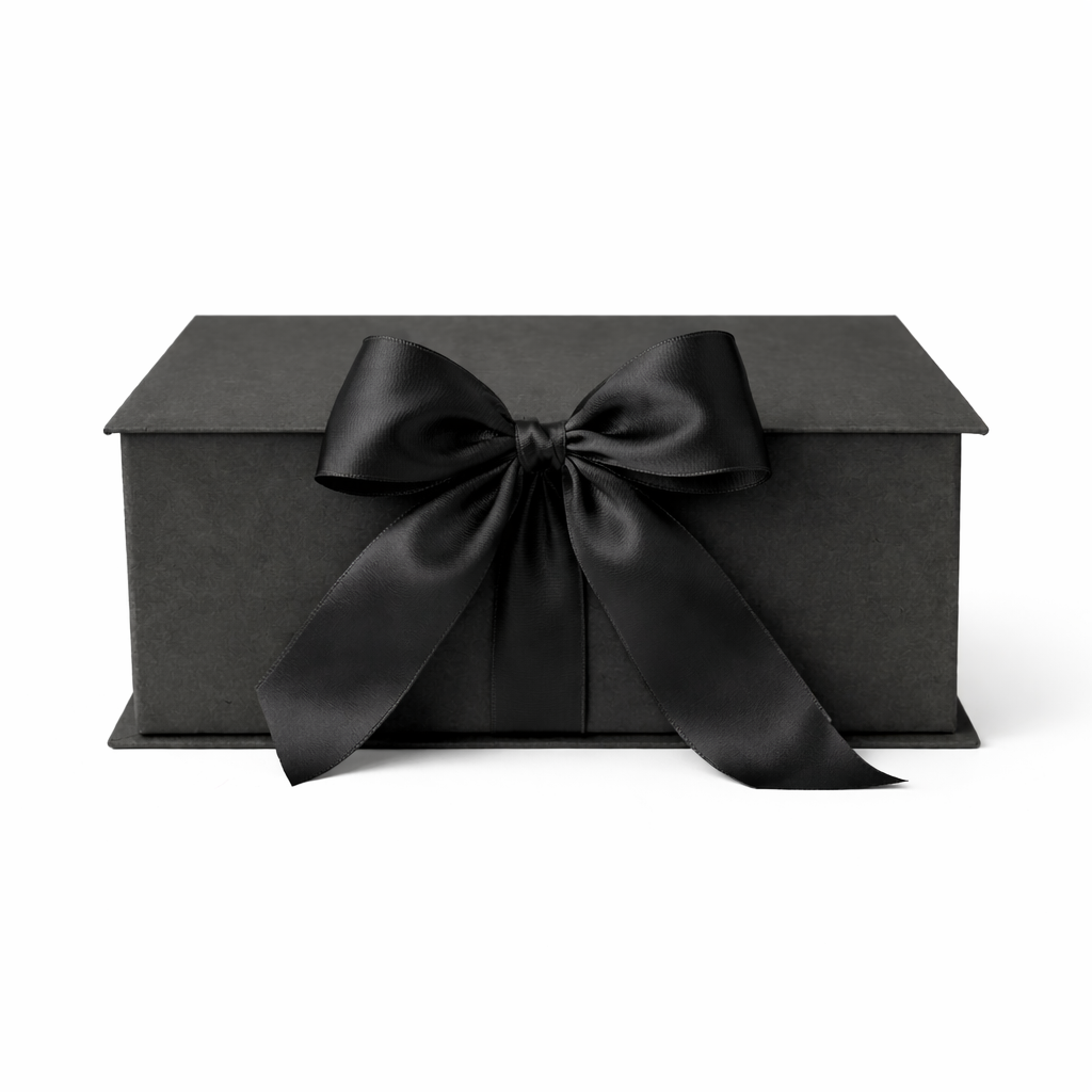 Caja Premium con divisoria estándar - Tipo Libro para champagne + copa