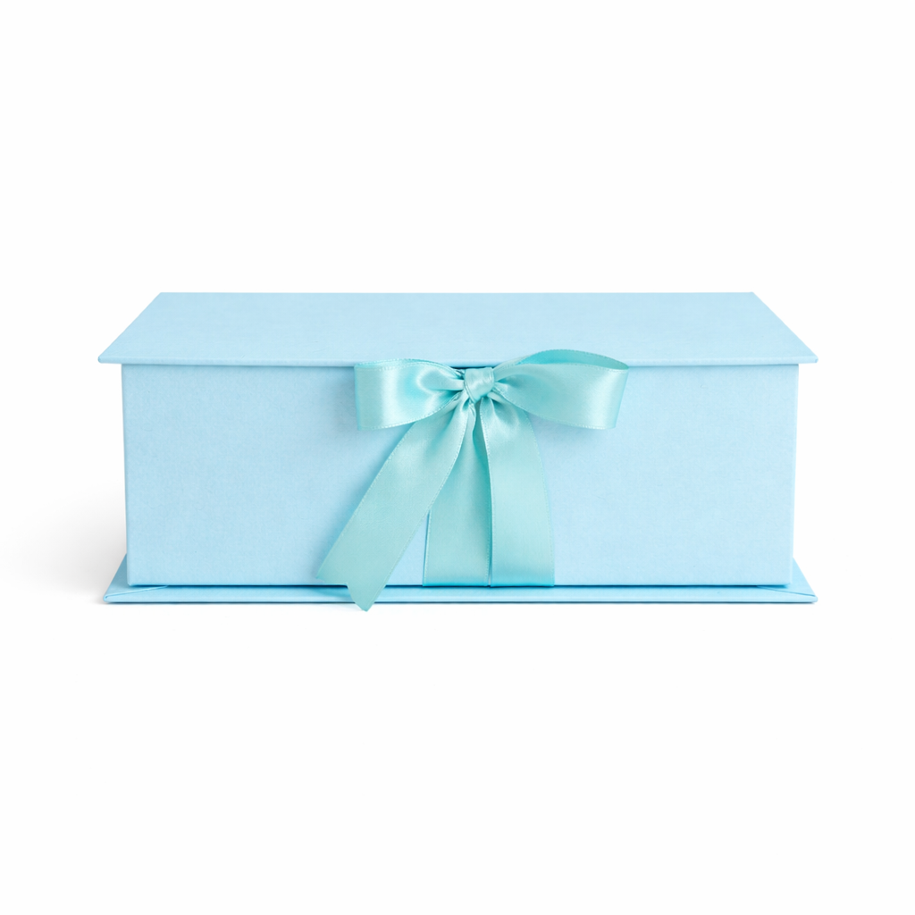 Caja Premium 23x17x7cm Tipo Libro con Cinta frontal
