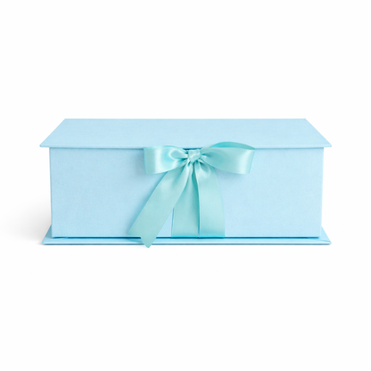 Caja Premium 23x17x7cm Tipo Libro con Cinta frontal