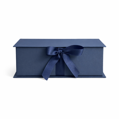 Caja Premium 23x17x7cm Tipo Libro con Cinta frontal