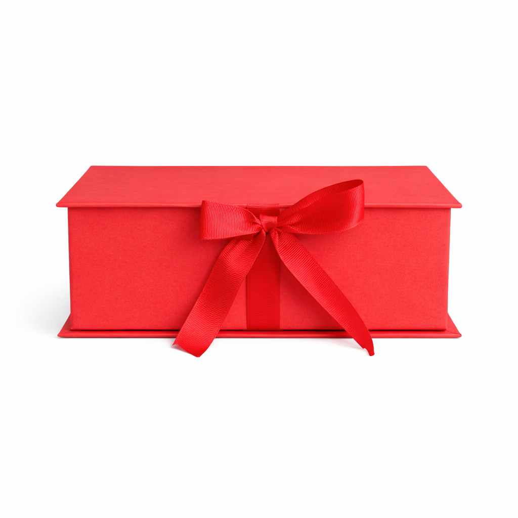 Caja Premium 23x17x7cm Tipo Libro con Cinta frontal