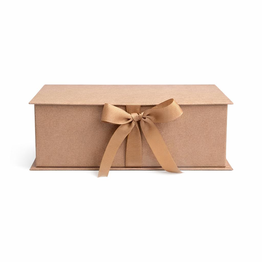 Caja Premium 23x17x7cm Tipo Libro con Cinta frontal