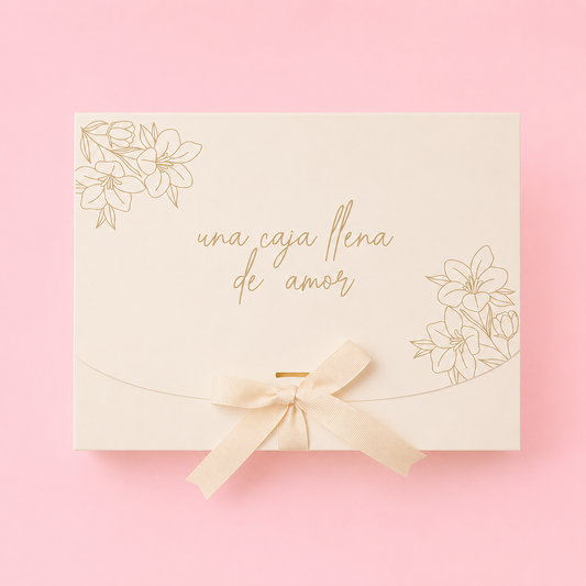 Caja Lazo Beige 23x17x7cm -641883
