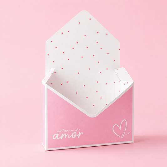 CAJA SOBRE AMOR ROSA 20X7X29CM - 642452