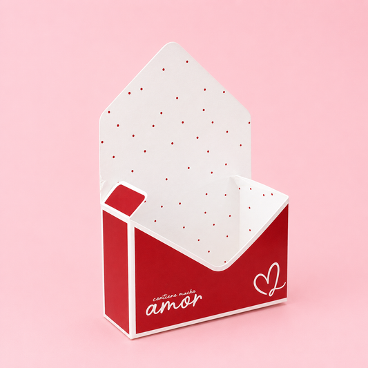CAJA SOBRE AMOR ROJO 20X7X29CM - 642463
