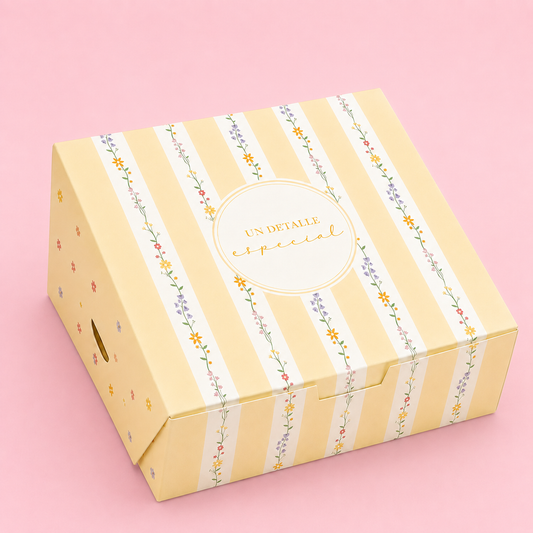 CAJA 20x20x7cm BEIGE - COD 643306