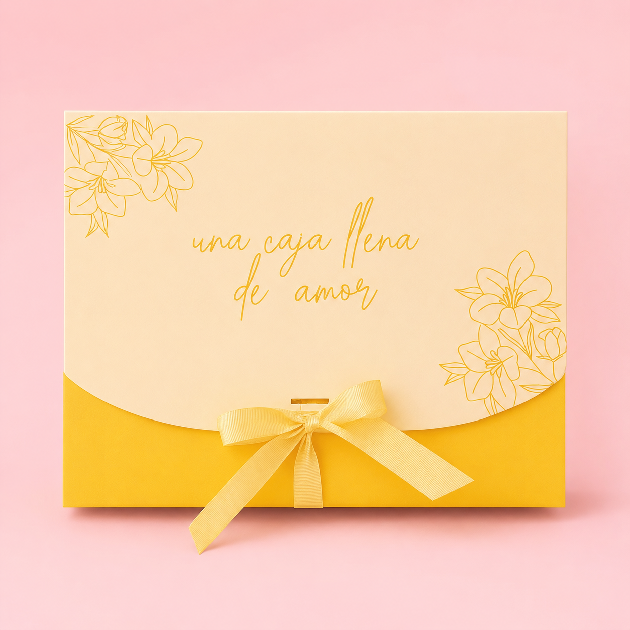 Caja Lazo Amarillo 23x17x7cm - 641882