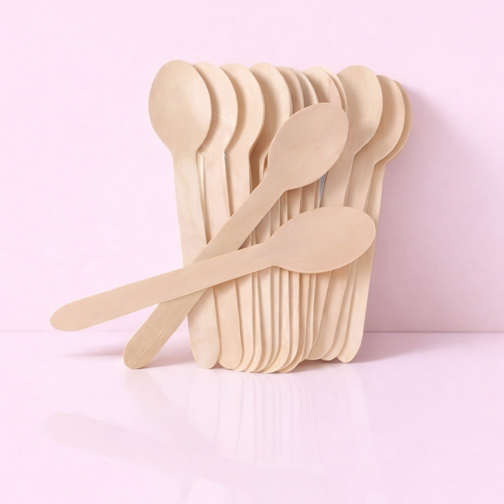 CUCHARA DE MADERA 16CM PASCUA - (PAQUETE X 10 UND.)