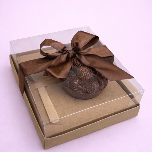 ACE01K 23x18x7cm - Caja p/ 1 huevo kraft 250/500gr