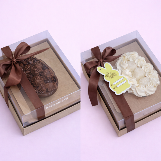 ACE01K 23x18x7cm - Caja p/ 1 huevo kraft 250/500gr