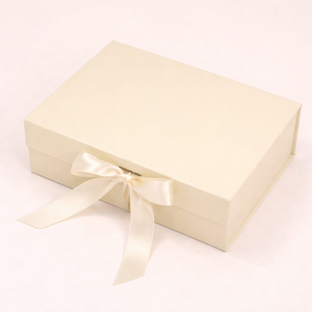 Caja Premium 22.5x16x8.5cm Beige Desplegable
