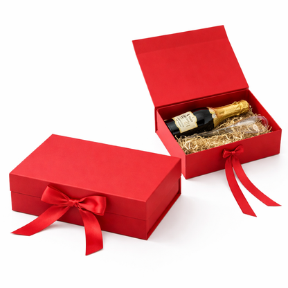 Caja Premium 22.5x16x8.5cm Rojo Desplegable