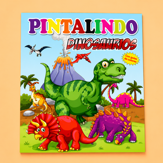 Dinosaurios 1 Libro (Grande) Pintalindo