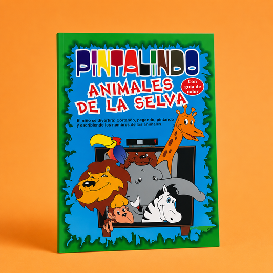Animales de la Selva Libro (Grande) Pintalindo