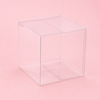 Caja 12x12x12cm Transparente Cubo (Paquete x 10 und) - 641586