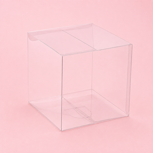 Caja 12x12x12cm Transparente Cubo (Paquete x 10 und) - 641586