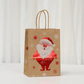Bolsa Papel Kraft Navidad 21x11x27cm.