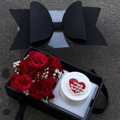 Caja Moño Negro - 35x21x16.5cm - COD 642301