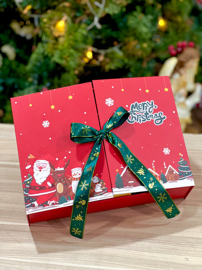 Caja Premium Roja Navidad con Cinta - COD 640761