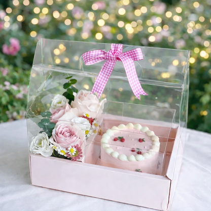 Caja 26.5x18x30cm Rosa Cake box - COD TRI1