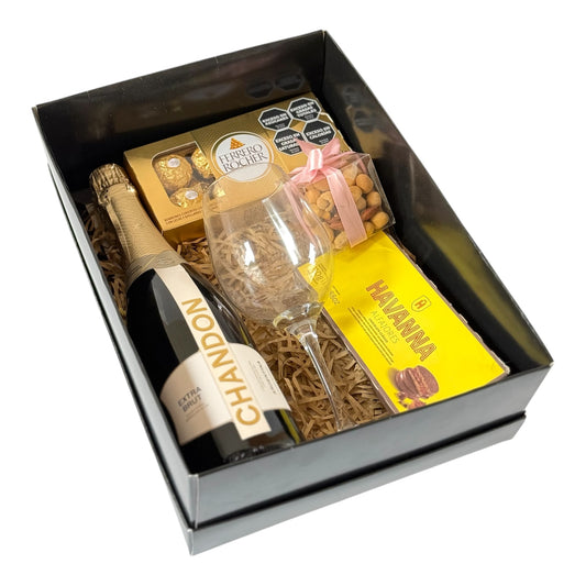 Caja 34x24x10cm Doble Pared Negra - COD 642171