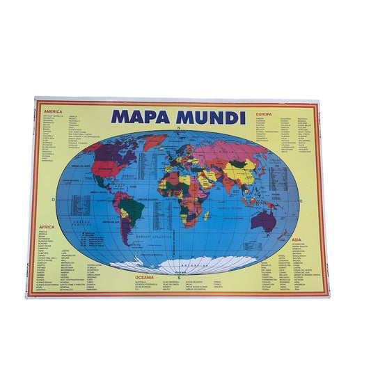 Mapa Mundi (Lámina educativa grande)