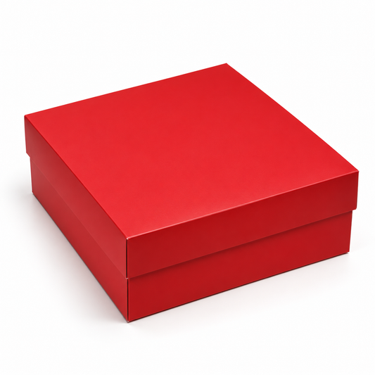 Caja 25x25x10cm Doble Pared Rojo - 640862