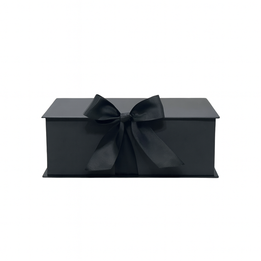 Caja Premium 30x20x10cm Negro - Tipo Libro