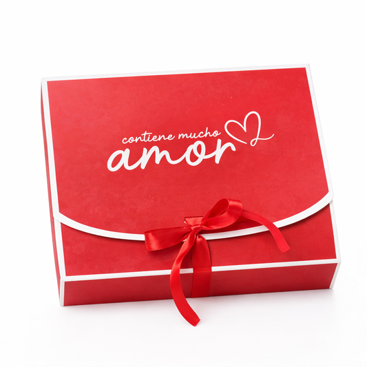 CAJA LAZO AMOR BORDO 23x17x7cm - LZDM.2SV