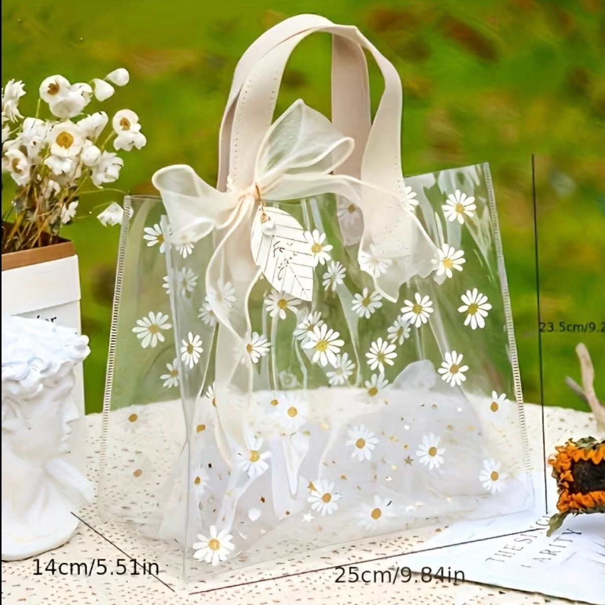 Bolsa PVC Margarita Rosa 25x14x23cm - COD 642374