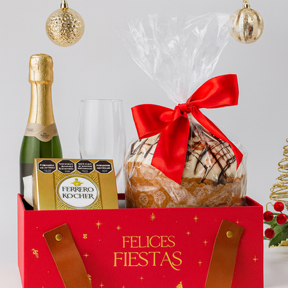 Bandeja Premium 25x15x9cm Rojo Navidad - COD 642279