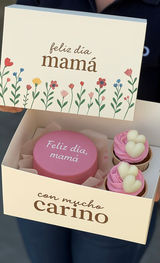CUP6 - caja madres beige 22x17x8.5cm (separador a elección)  - COD 641403