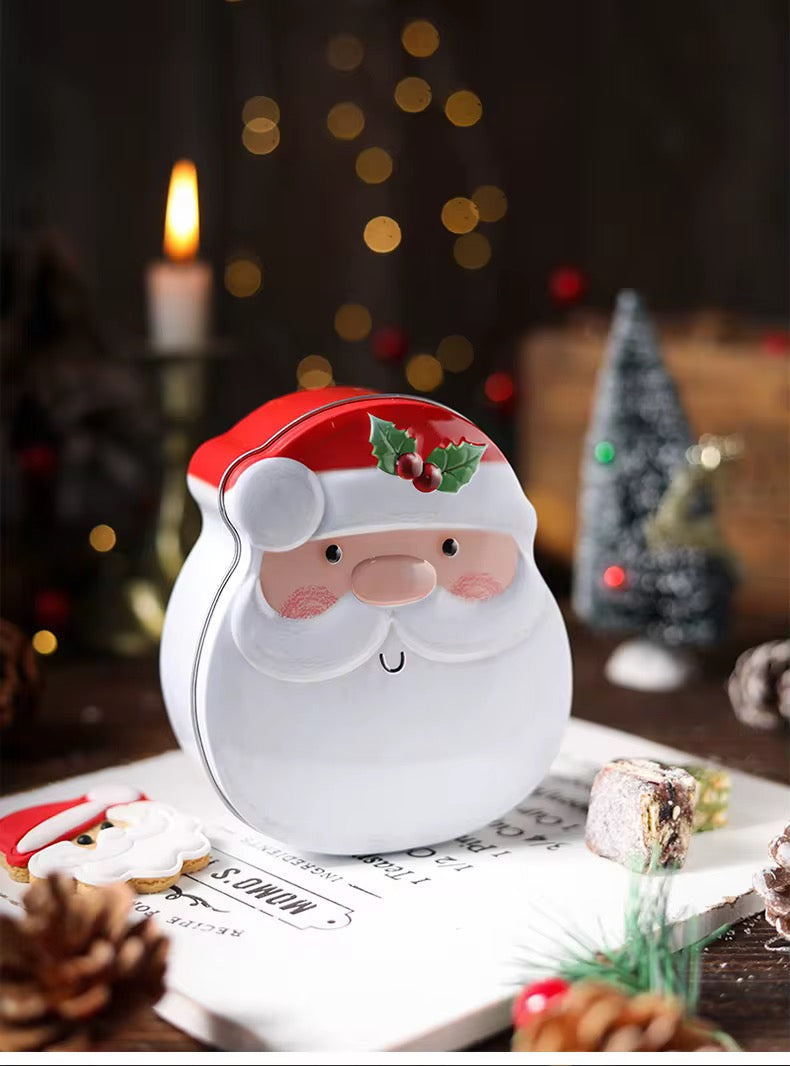 Lata Navidad Papa Noel - 10x12x5cm - COD 642291