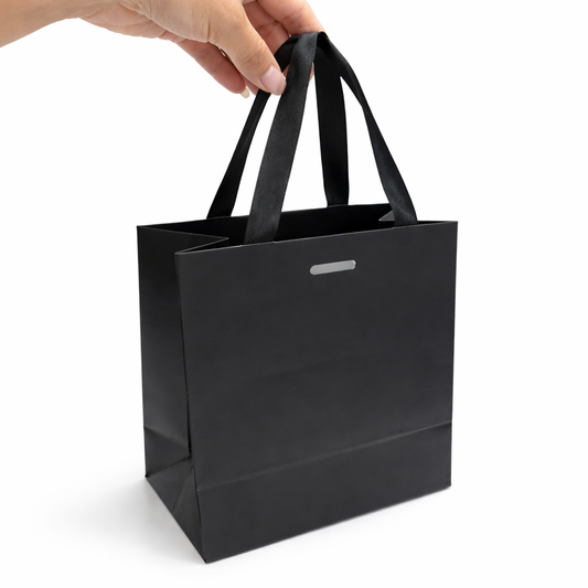 Bolsa Mini 14.5x8x14.5cm NEGRO con Manija Cinta