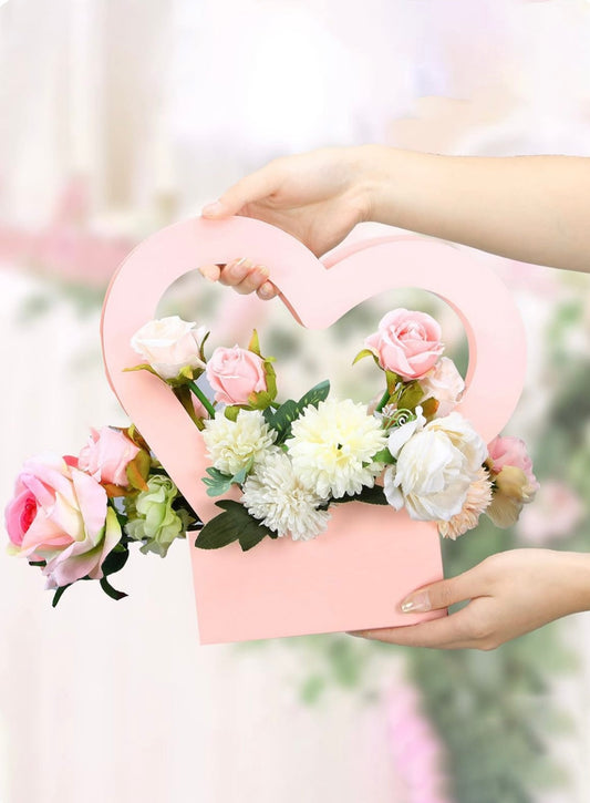 CAJA CORAZÓN ROSA 29X7.5X30CM - CN1.1