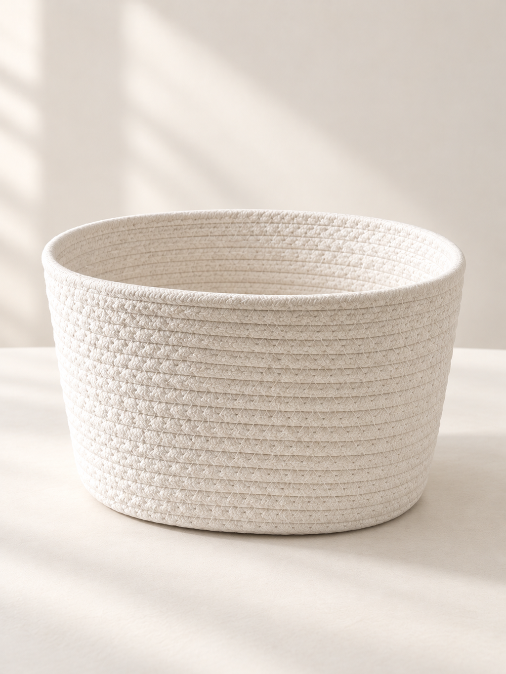 Cesto rectangular blanco