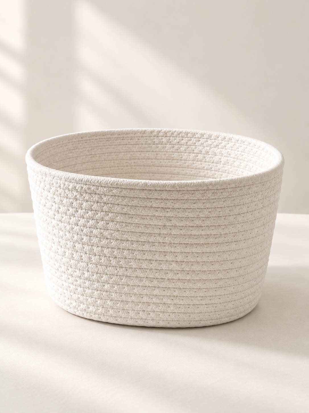 Cesto rectangular blanco