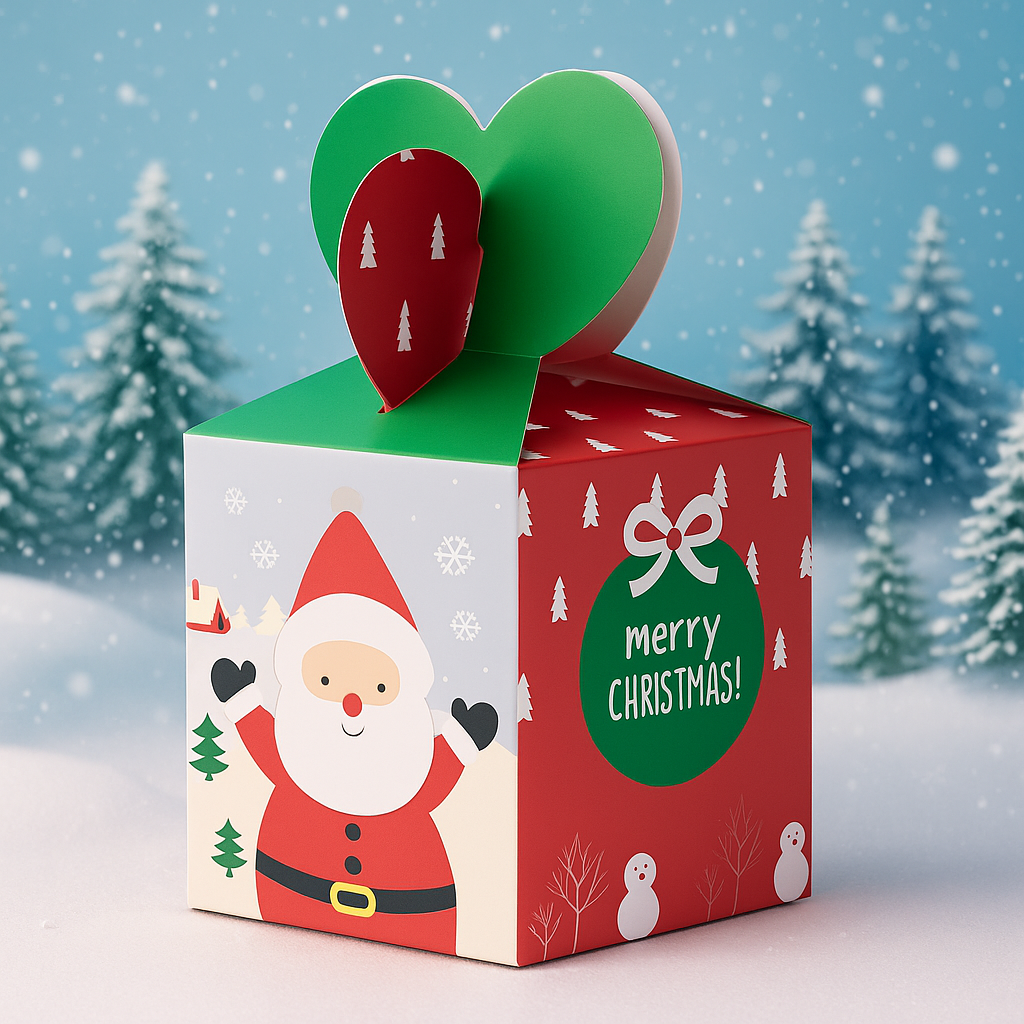 Caja Navidad N2 - 8.5x8.5x10cm