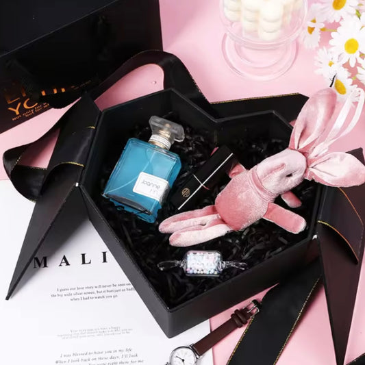 CAJA PREMIUM 22x21x10cm NEGRO CORAZÓN - CNPR1.5