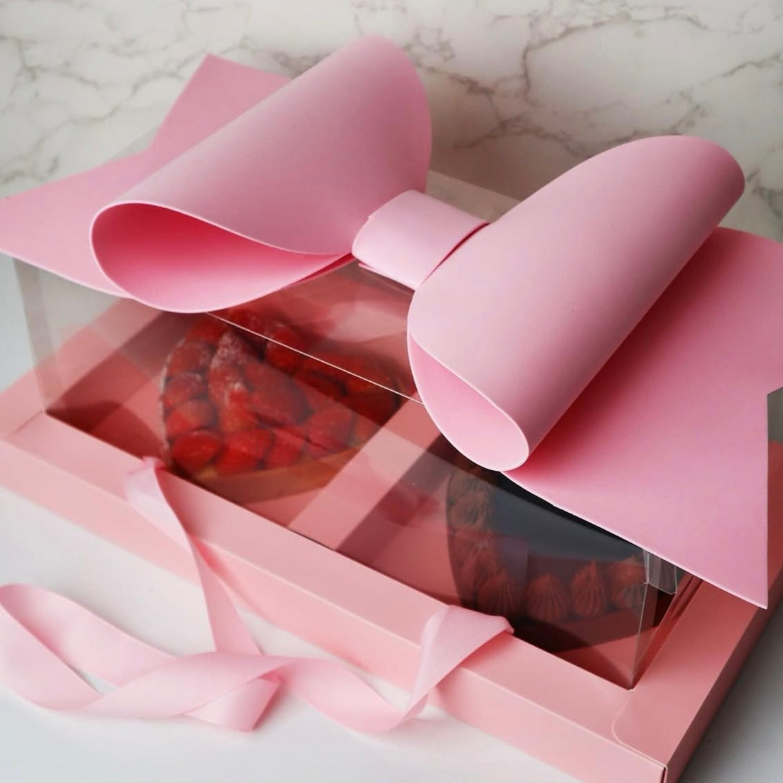Caja 42x22x16.5cm Pink Box c/ Moño -TRI2