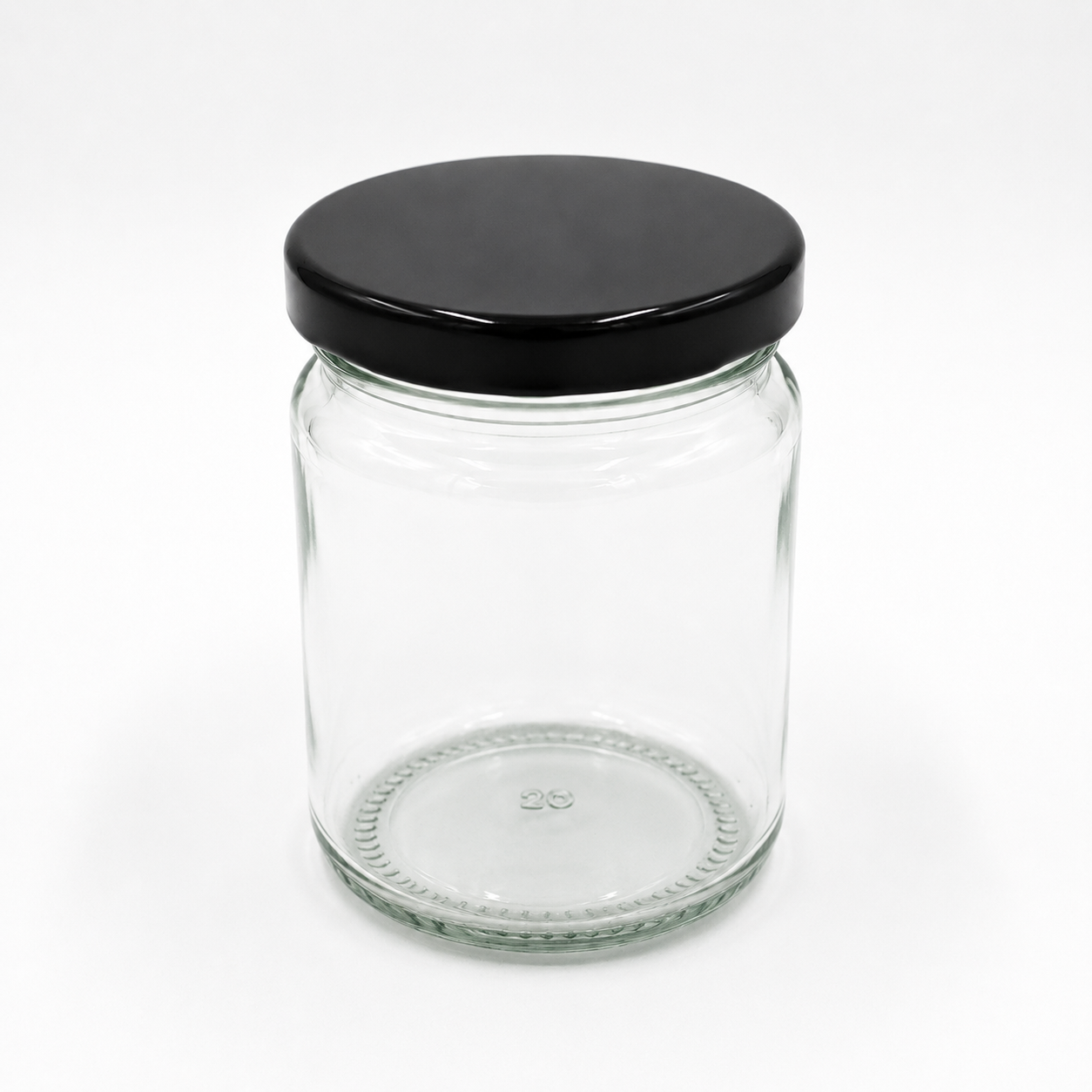 BOTELLA DE VIDRIO TAPA NEGRA 100ML
