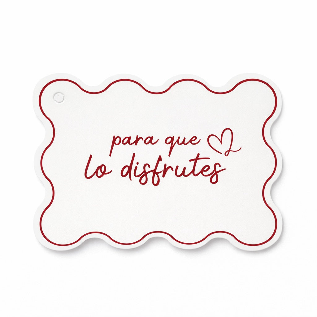 TAGS “para que lo disfrutes” contiene 10 unidades - TAGS.13