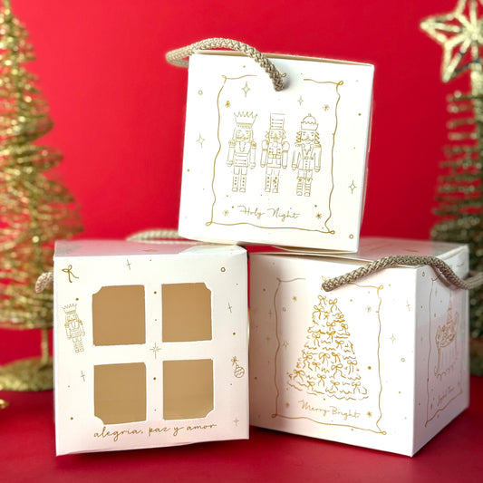Caja Vela Navidad 9.5x9.5x9.5cm - COD 640625